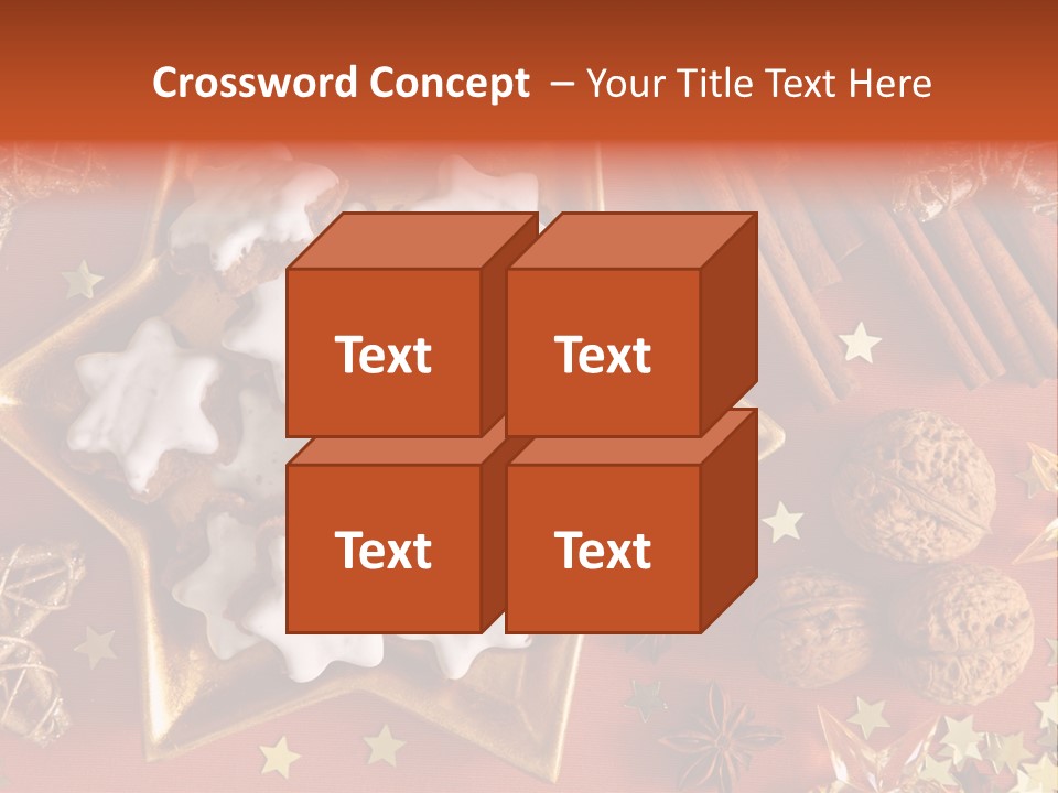 Seasonal Horizontal Gingerbread PowerPoint Template