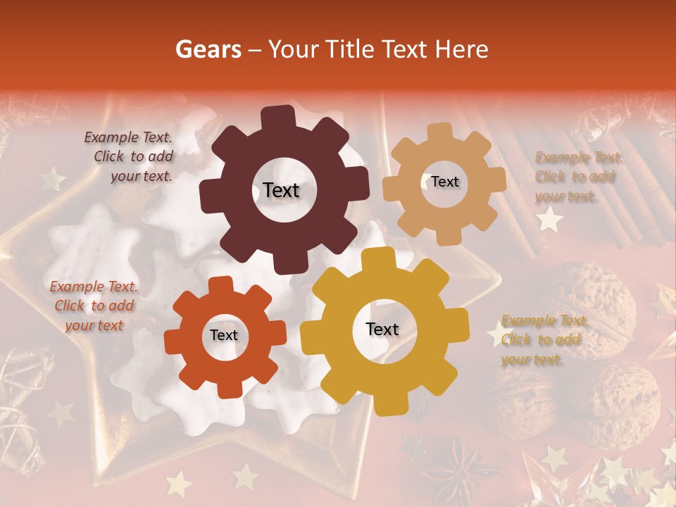 Seasonal Horizontal Gingerbread PowerPoint Template