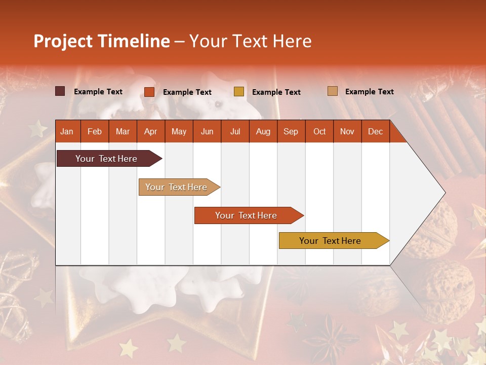 Seasonal Horizontal Gingerbread PowerPoint Template