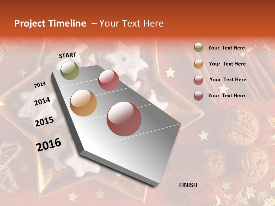Seasonal Horizontal Gingerbread PowerPoint Template
