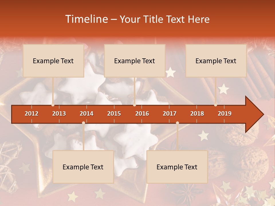 Seasonal Horizontal Gingerbread PowerPoint Template