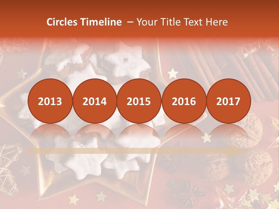 Seasonal Horizontal Gingerbread PowerPoint Template