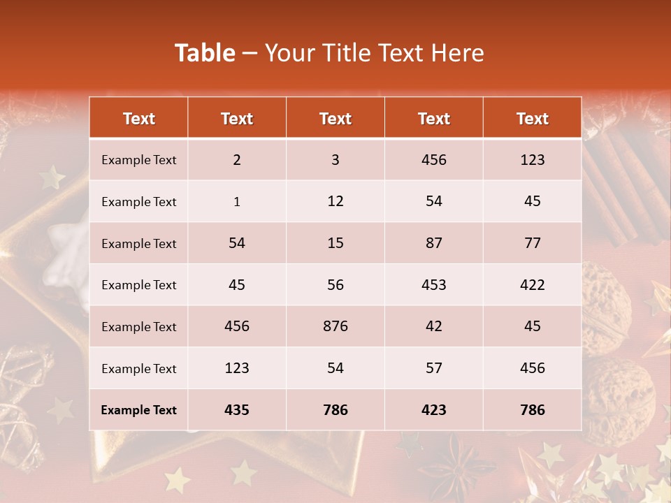 Seasonal Horizontal Gingerbread PowerPoint Template