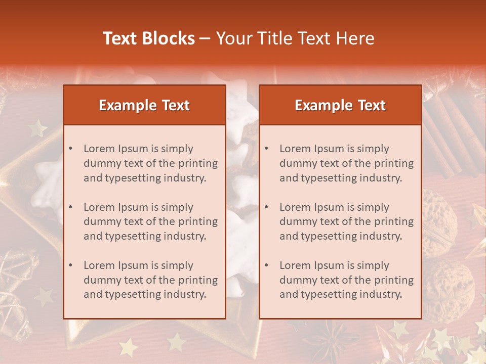 Seasonal Horizontal Gingerbread PowerPoint Template