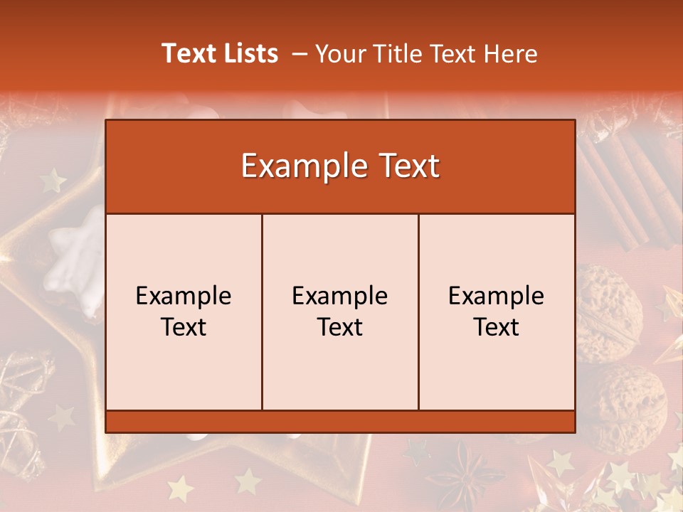 Seasonal Horizontal Gingerbread PowerPoint Template