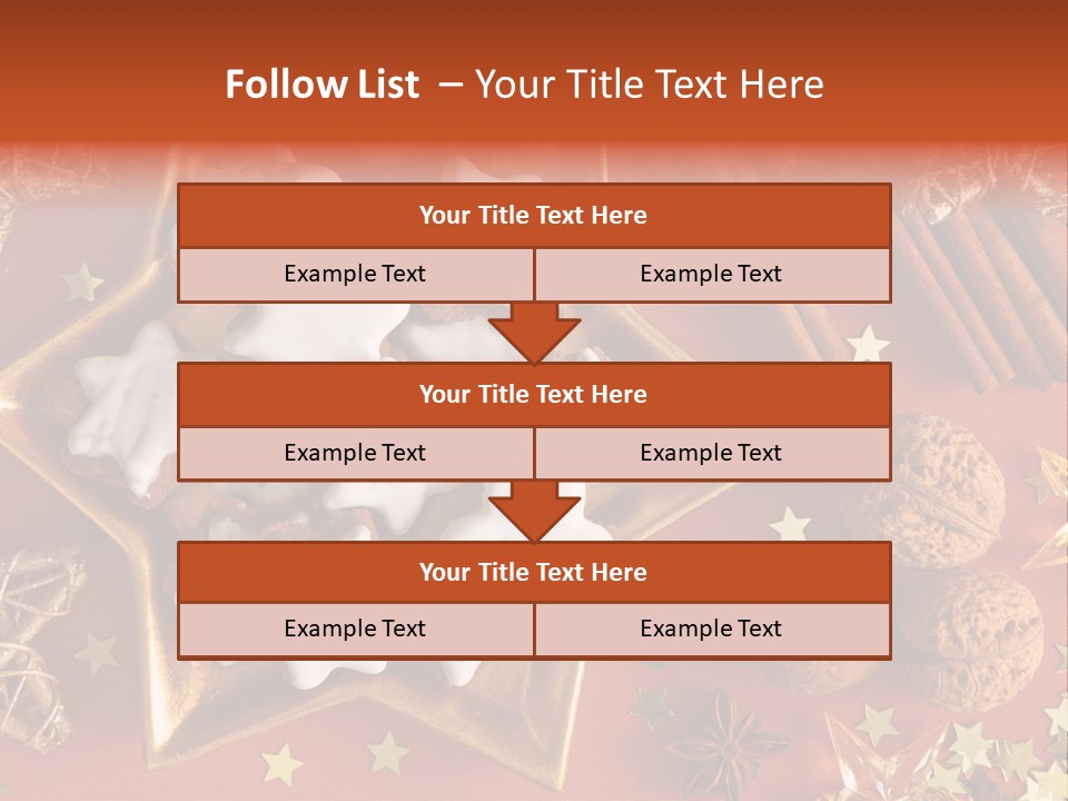 Seasonal Horizontal Gingerbread PowerPoint Template