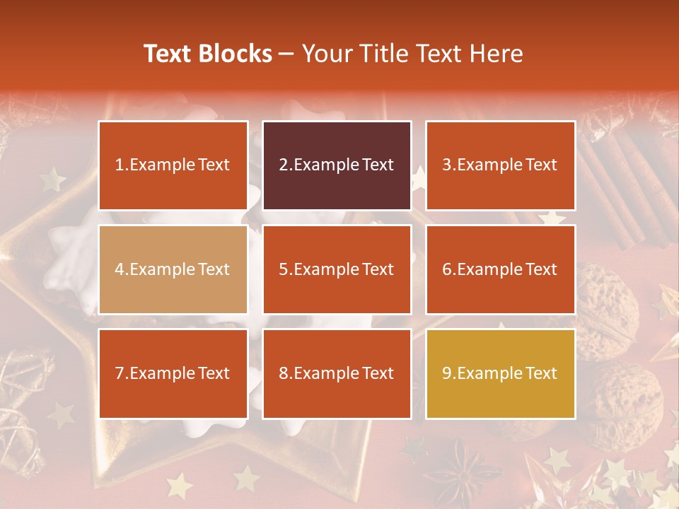 Seasonal Horizontal Gingerbread PowerPoint Template