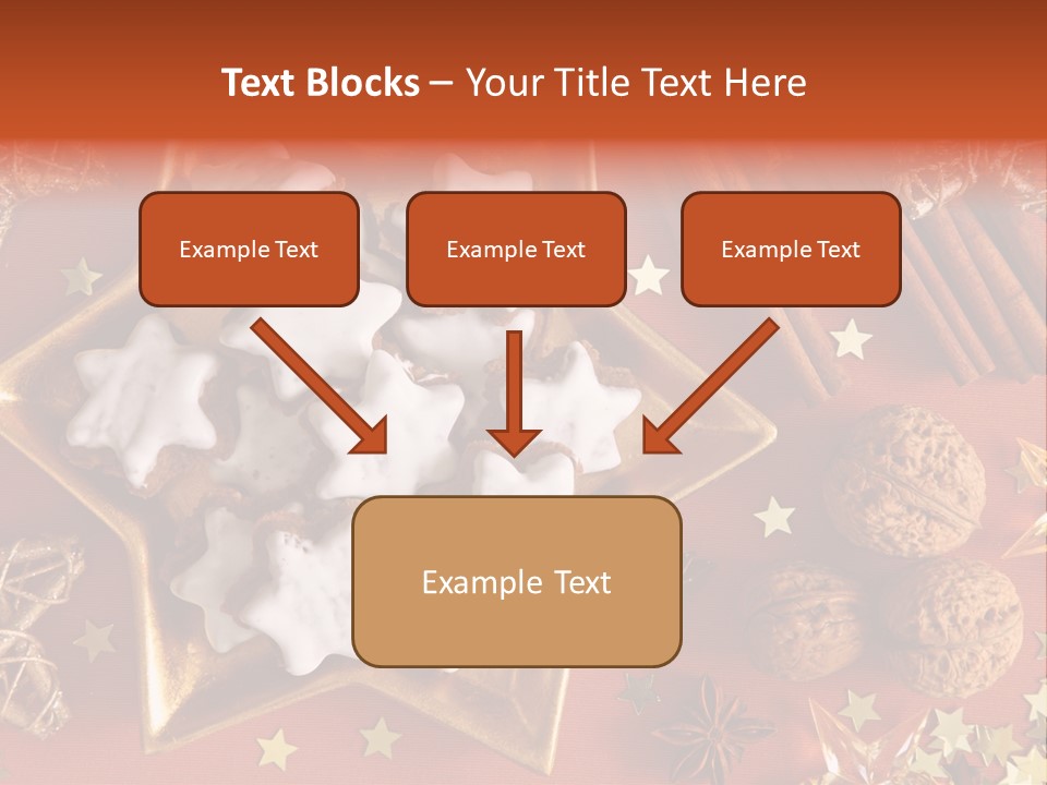 Seasonal Horizontal Gingerbread PowerPoint Template