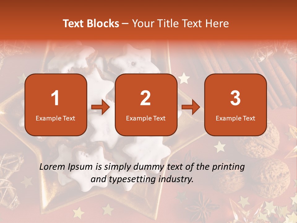 Seasonal Horizontal Gingerbread PowerPoint Template