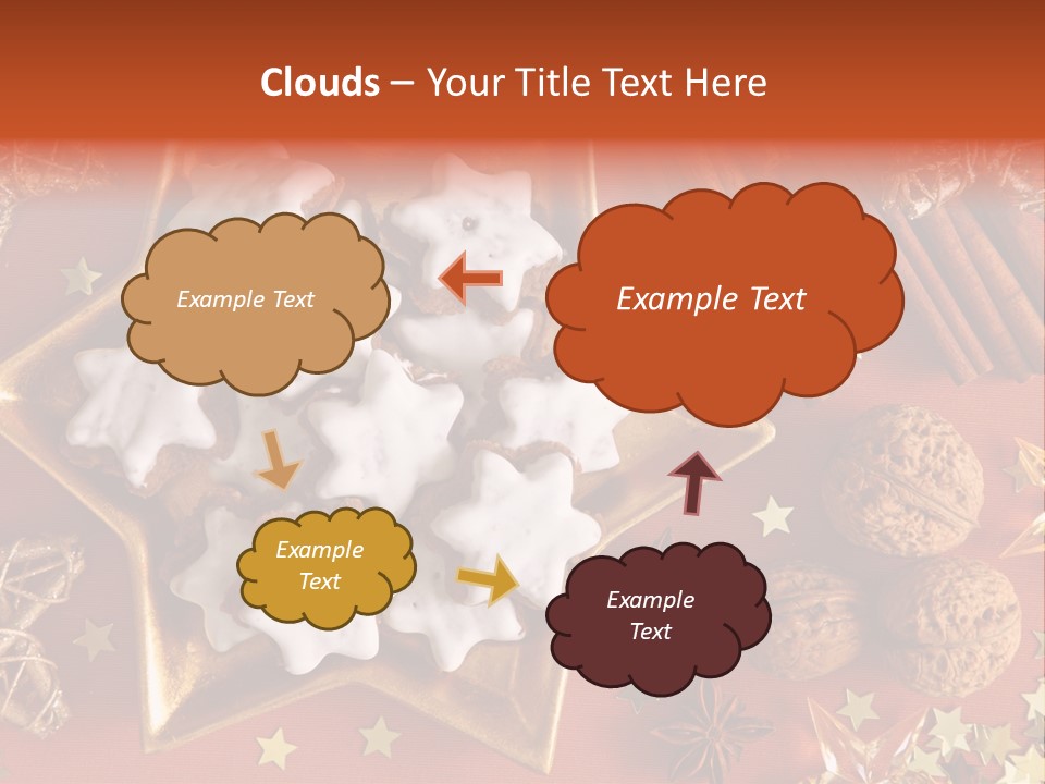 Seasonal Horizontal Gingerbread PowerPoint Template