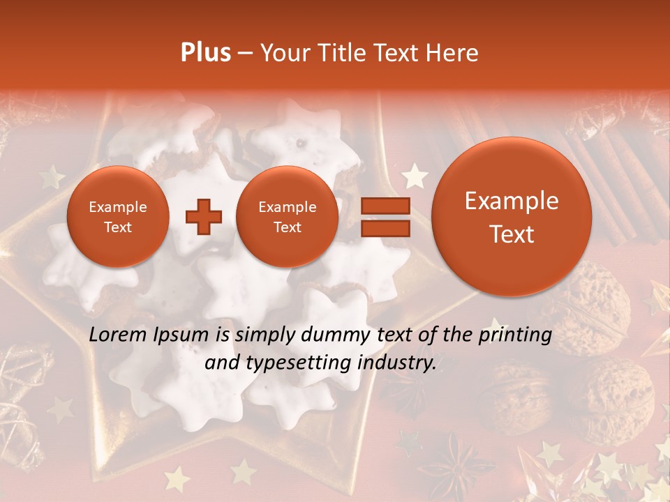 Seasonal Horizontal Gingerbread PowerPoint Template