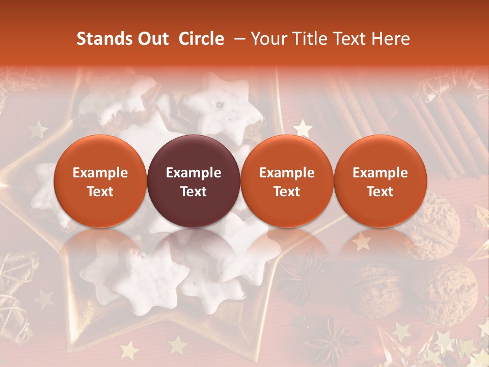 Seasonal Horizontal Gingerbread PowerPoint Template