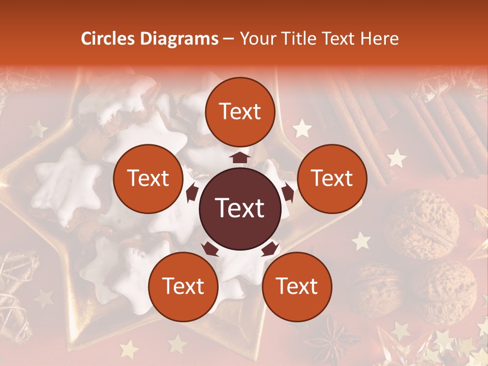 Seasonal Horizontal Gingerbread PowerPoint Template