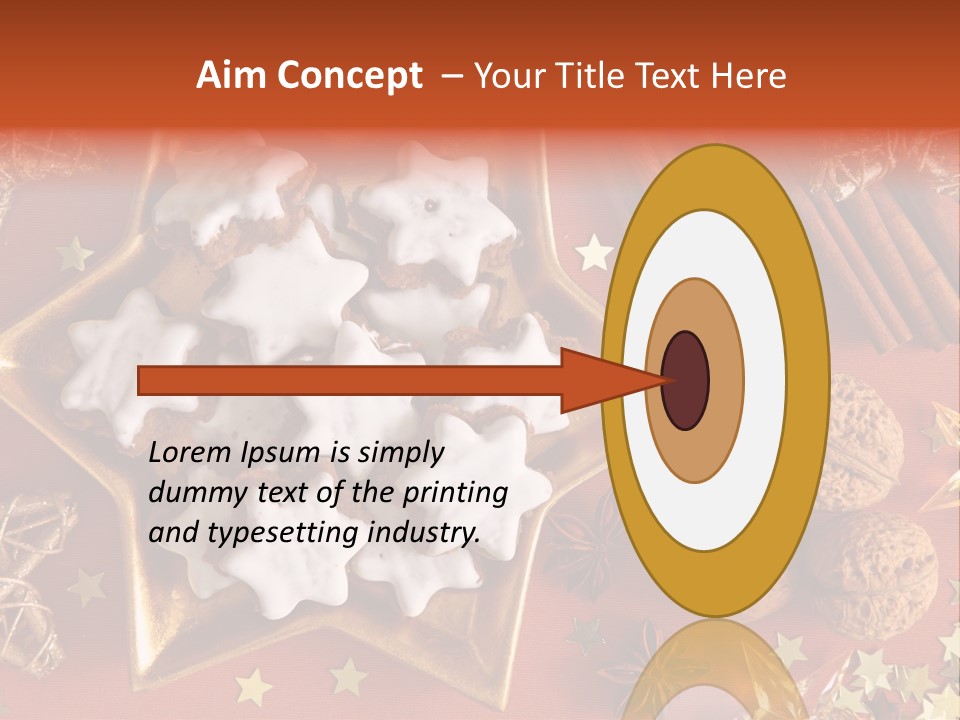 Seasonal Horizontal Gingerbread PowerPoint Template