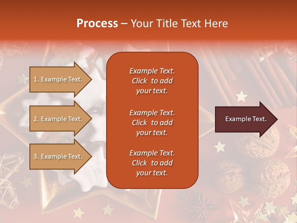 Seasonal Horizontal Gingerbread PowerPoint Template