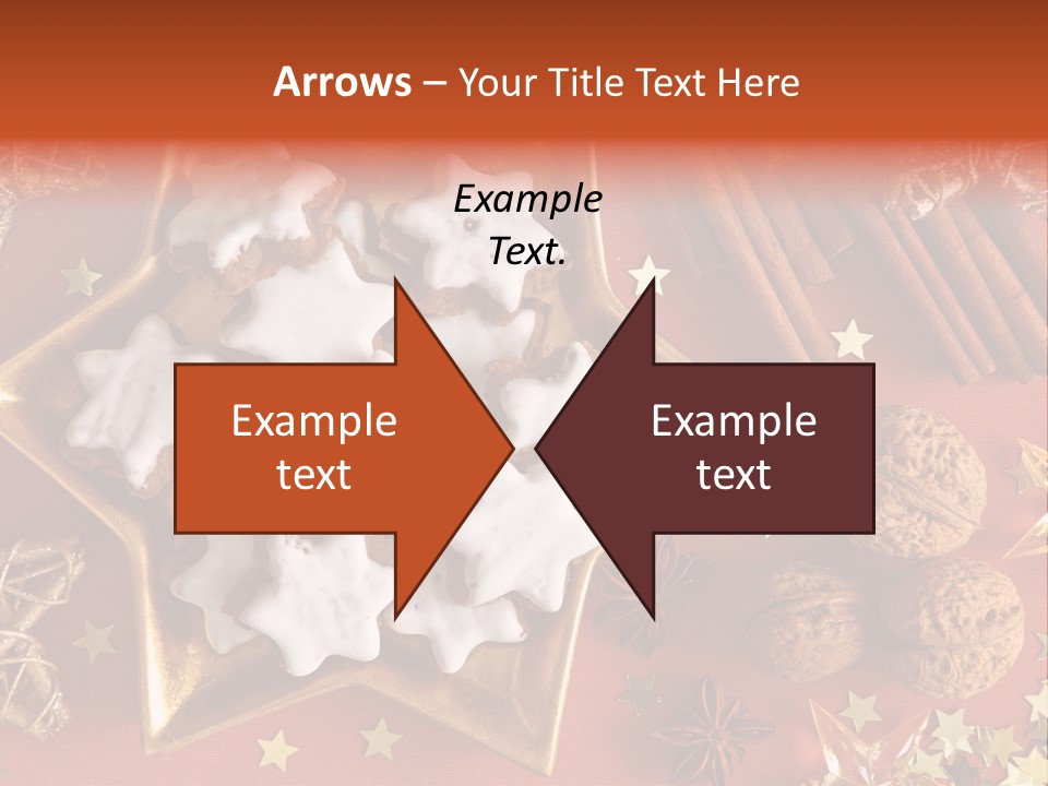 Seasonal Horizontal Gingerbread PowerPoint Template
