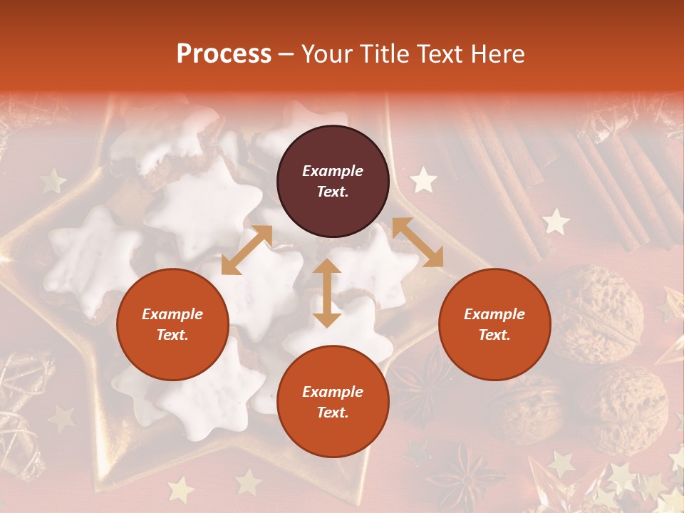 Seasonal Horizontal Gingerbread PowerPoint Template
