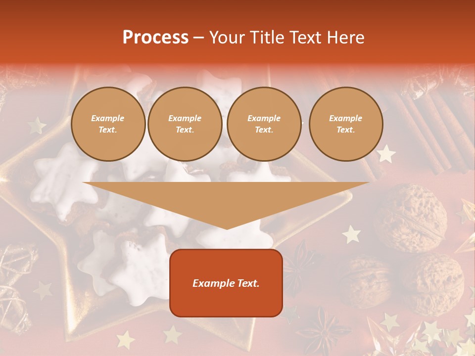 Seasonal Horizontal Gingerbread PowerPoint Template
