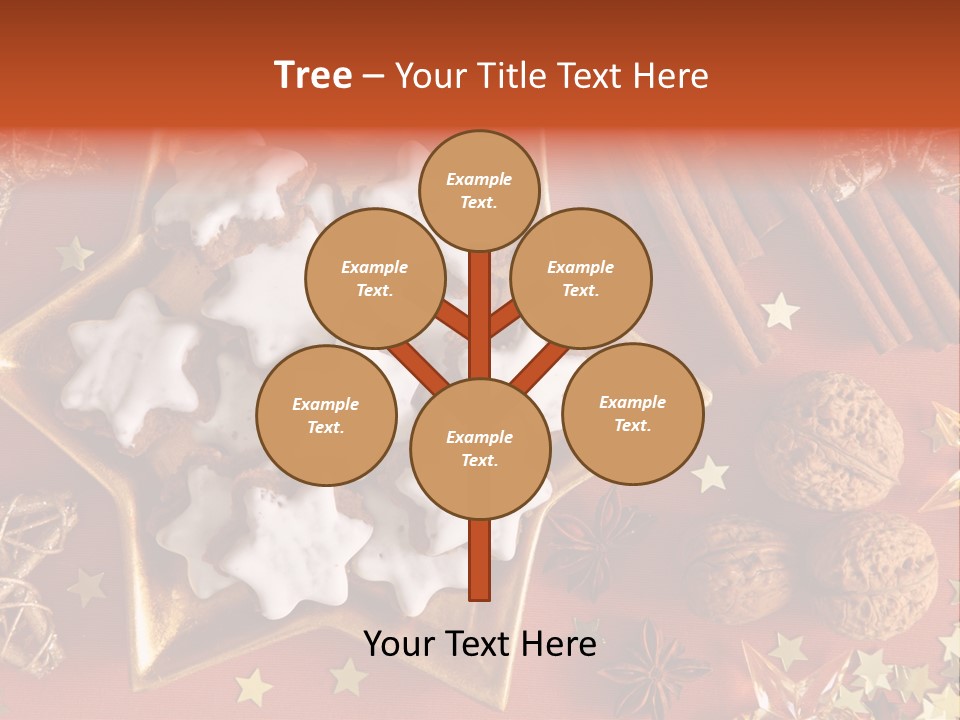 Seasonal Horizontal Gingerbread PowerPoint Template