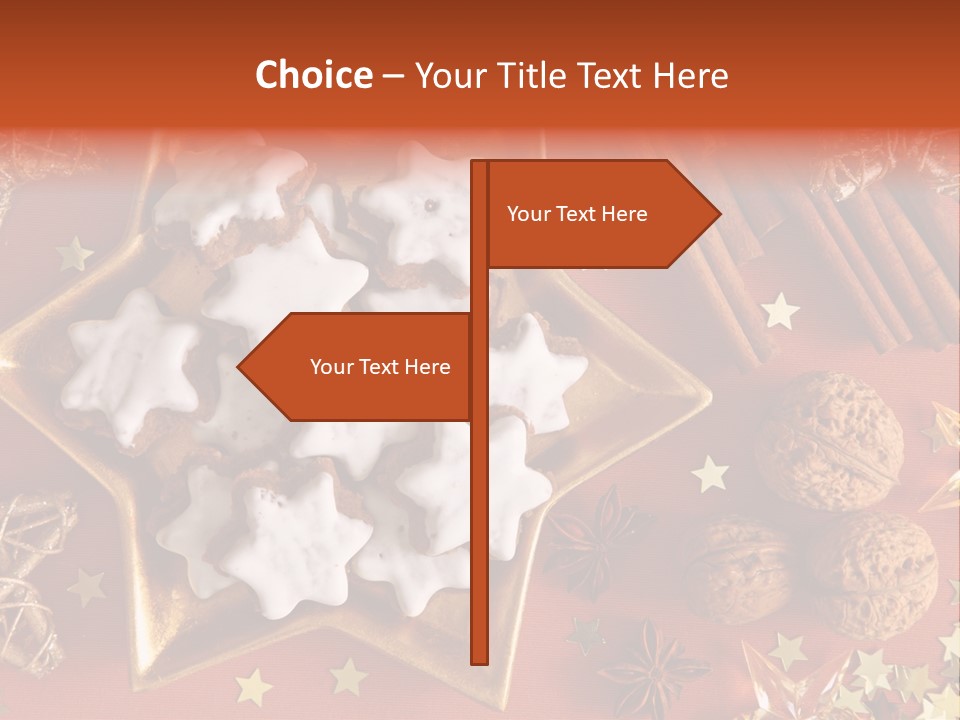 Seasonal Horizontal Gingerbread PowerPoint Template