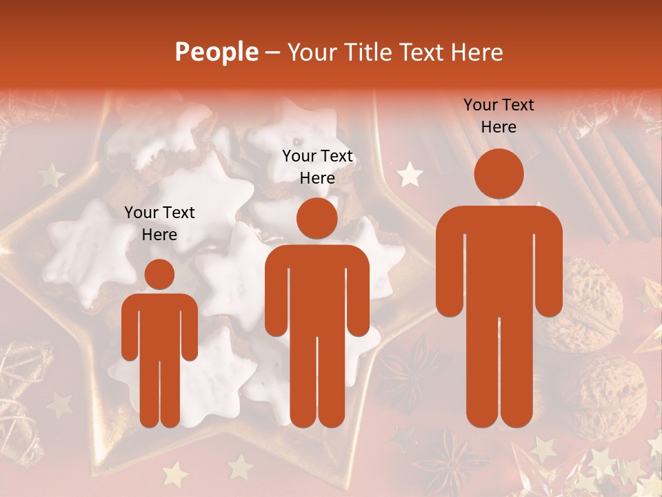 Seasonal Horizontal Gingerbread PowerPoint Template