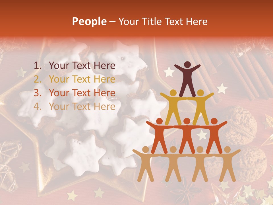 Seasonal Horizontal Gingerbread PowerPoint Template