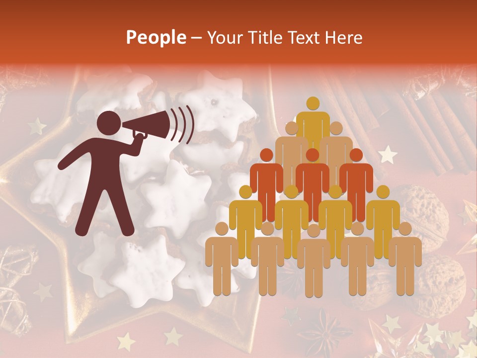 Seasonal Horizontal Gingerbread PowerPoint Template