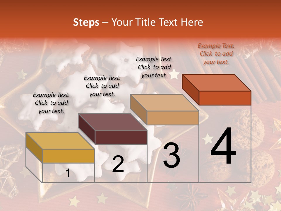 Seasonal Horizontal Gingerbread PowerPoint Template