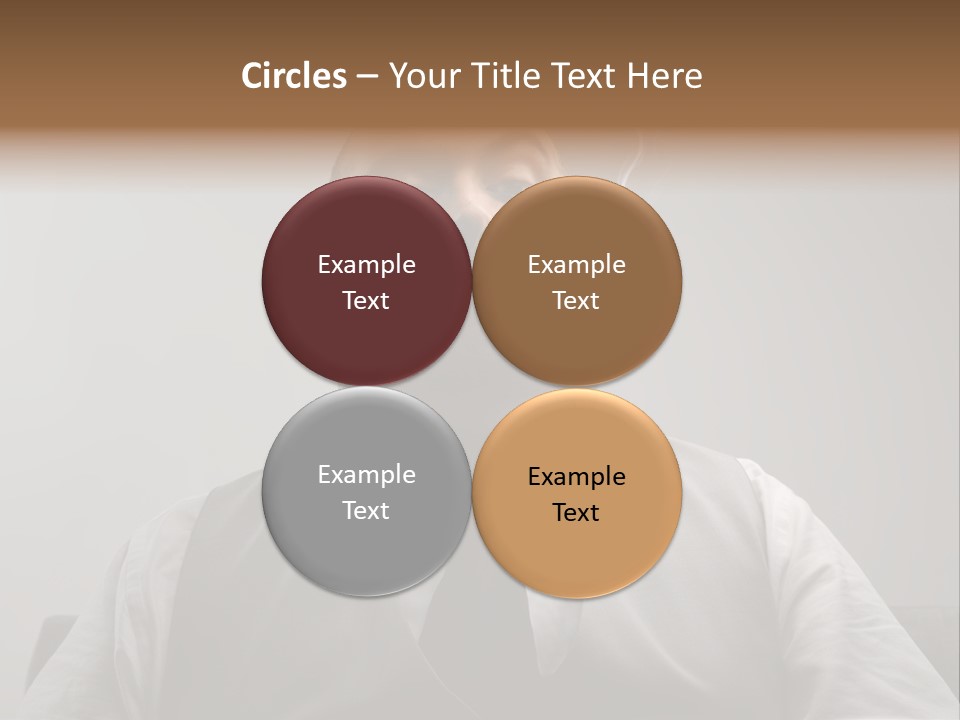 Caucasian Mustache Chief PowerPoint Template