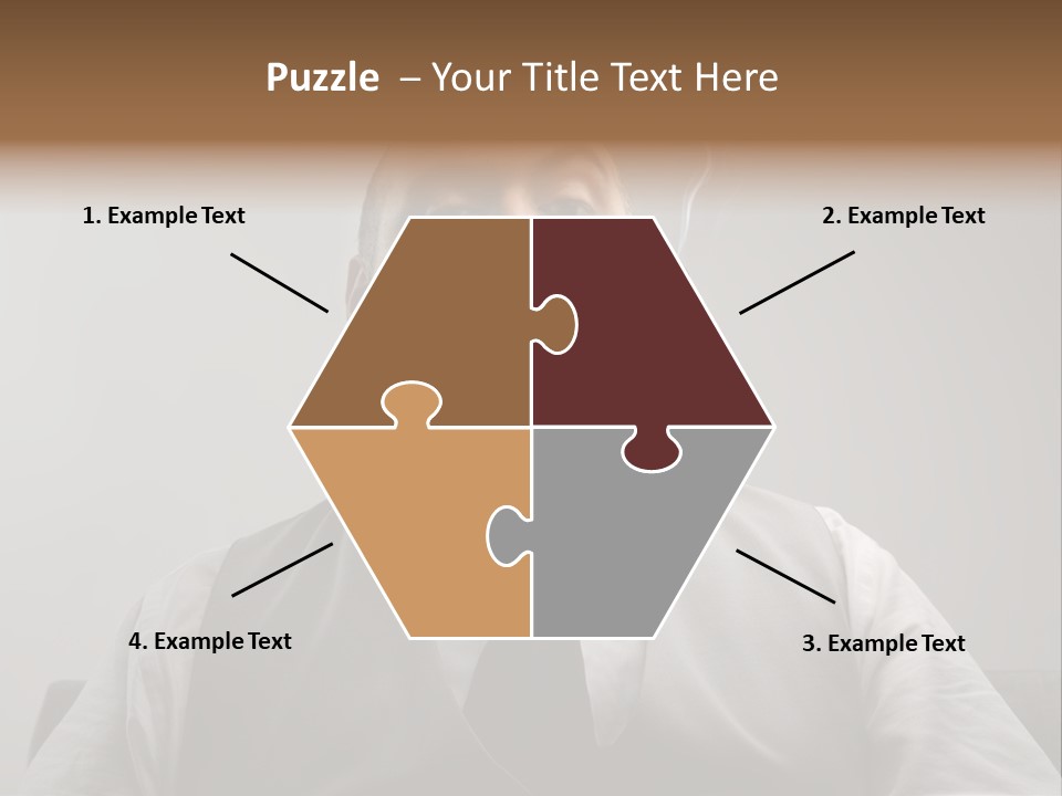 Caucasian Mustache Chief PowerPoint Template