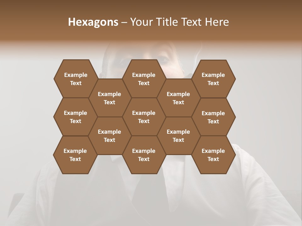 Caucasian Mustache Chief PowerPoint Template