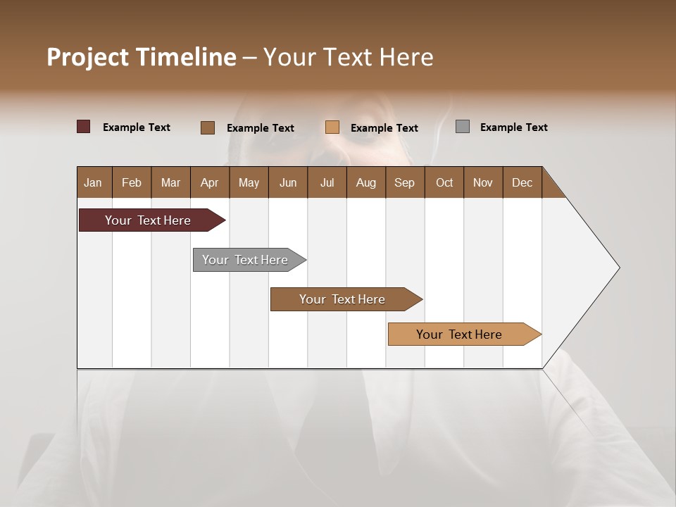 Caucasian Mustache Chief PowerPoint Template