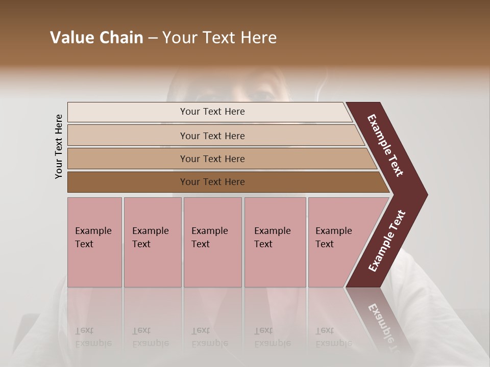 Caucasian Mustache Chief PowerPoint Template