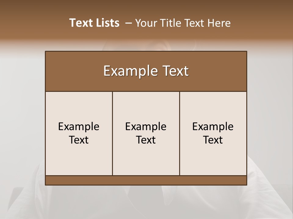 Caucasian Mustache Chief PowerPoint Template
