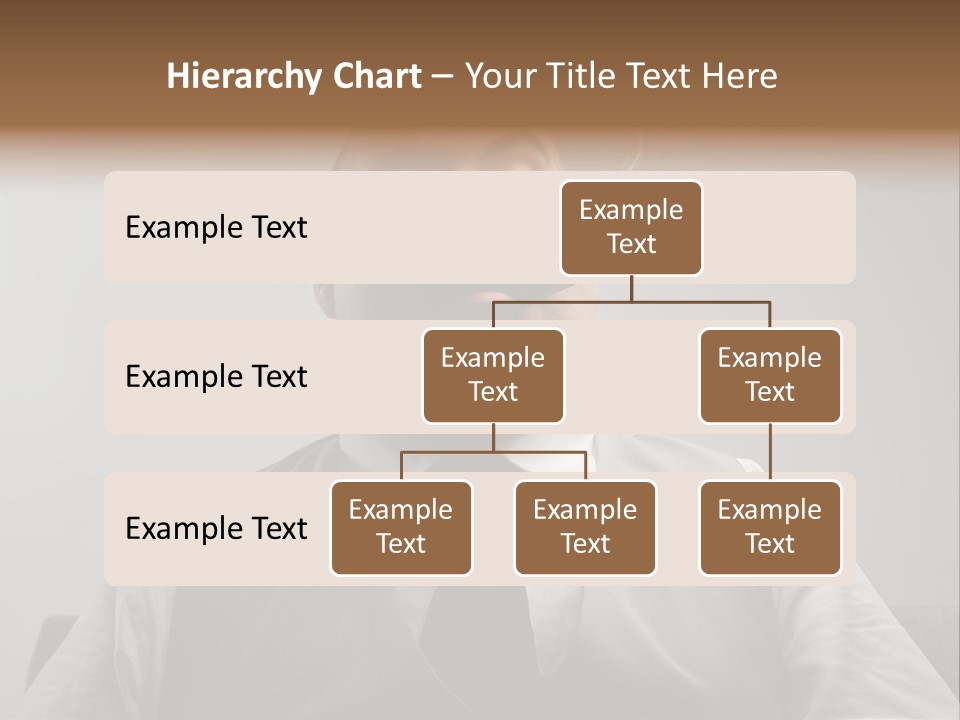 Caucasian Mustache Chief PowerPoint Template