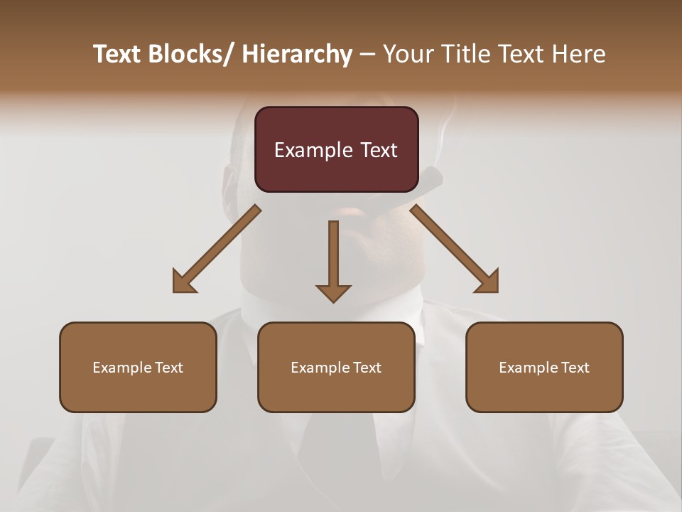 Caucasian Mustache Chief PowerPoint Template