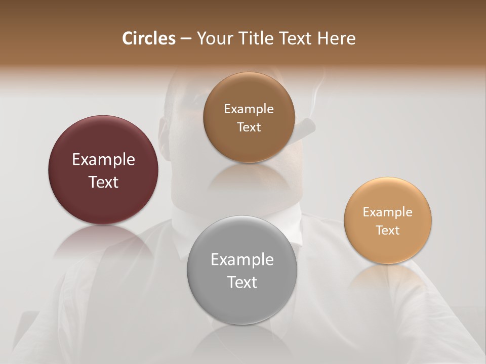 Caucasian Mustache Chief PowerPoint Template