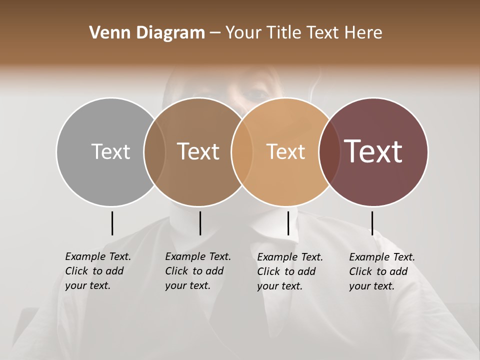 Caucasian Mustache Chief PowerPoint Template