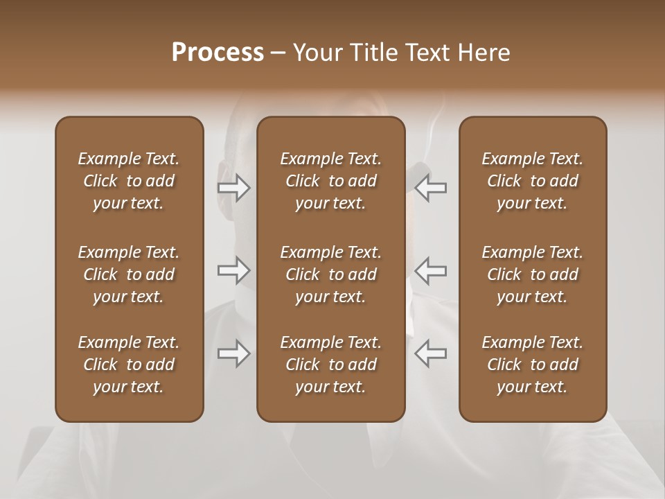 Caucasian Mustache Chief PowerPoint Template