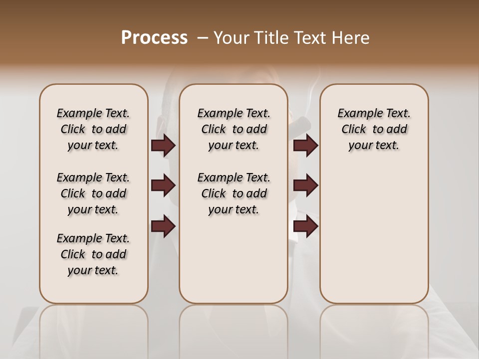 Caucasian Mustache Chief PowerPoint Template