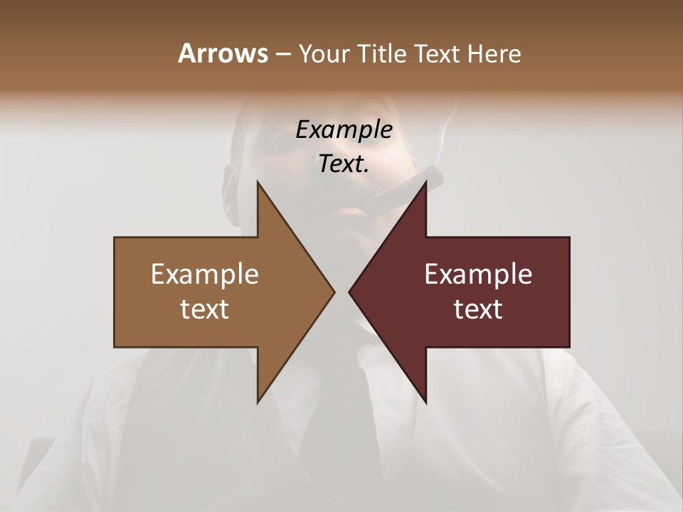 Caucasian Mustache Chief PowerPoint Template