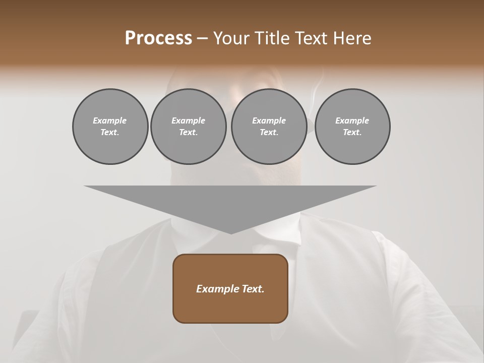 Caucasian Mustache Chief PowerPoint Template