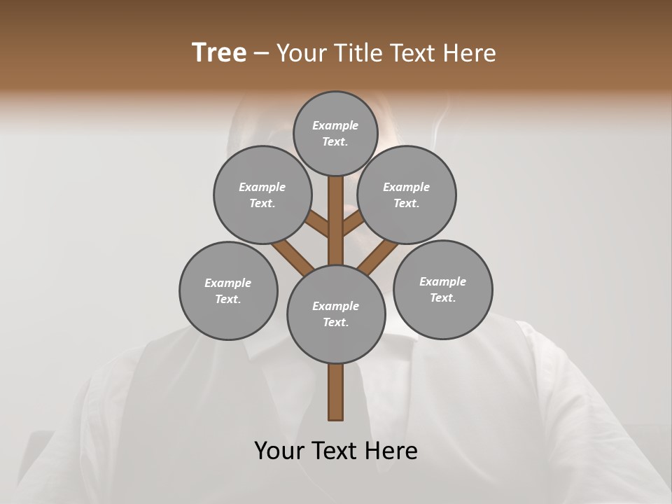 Caucasian Mustache Chief PowerPoint Template