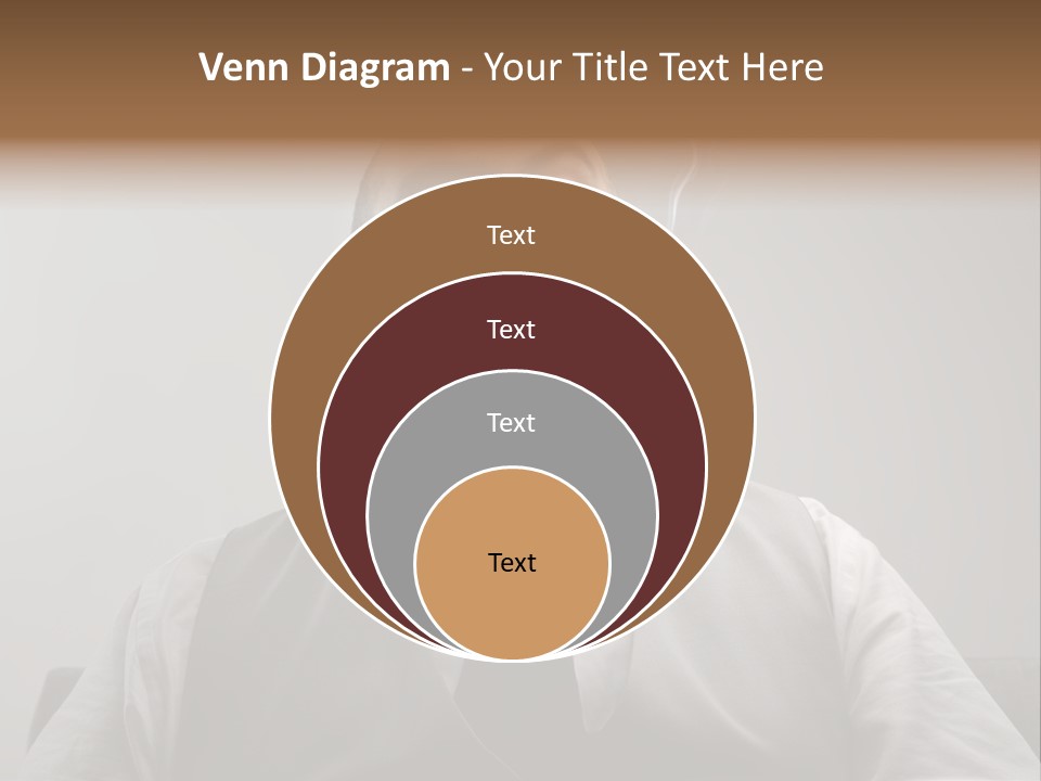 Caucasian Mustache Chief PowerPoint Template