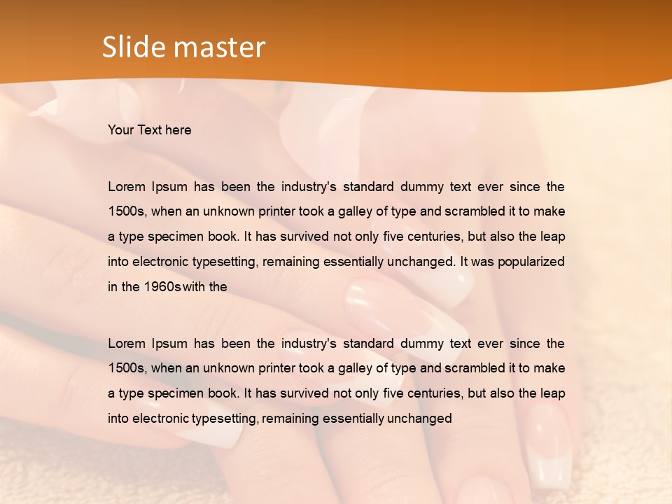 Wellness Close Up French PowerPoint Template