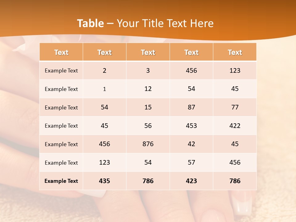 Wellness Close Up French PowerPoint Template