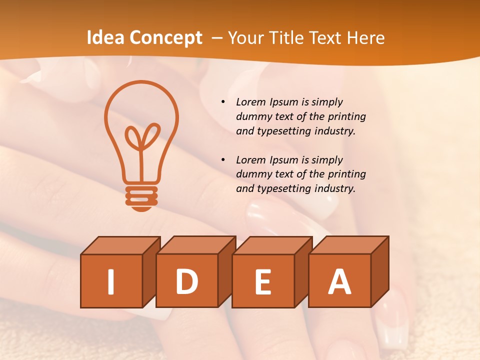 Wellness Close Up French PowerPoint Template