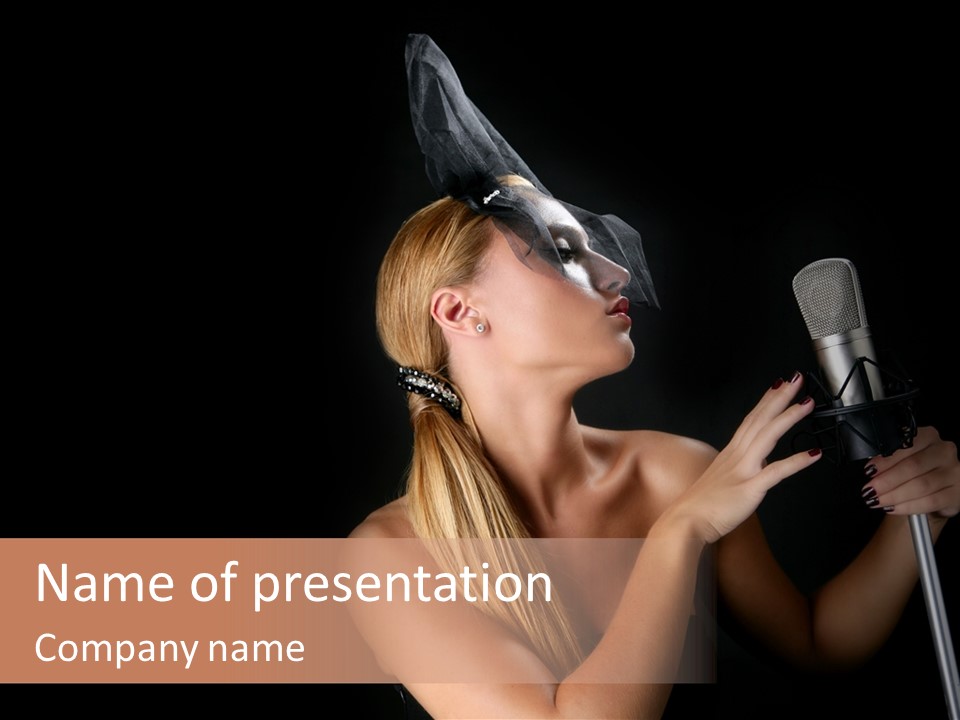 Studio Hot Audio PowerPoint Template