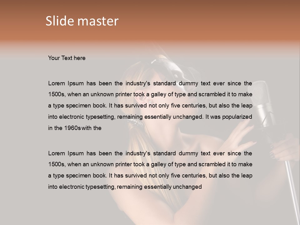 Studio Hot Audio PowerPoint Template