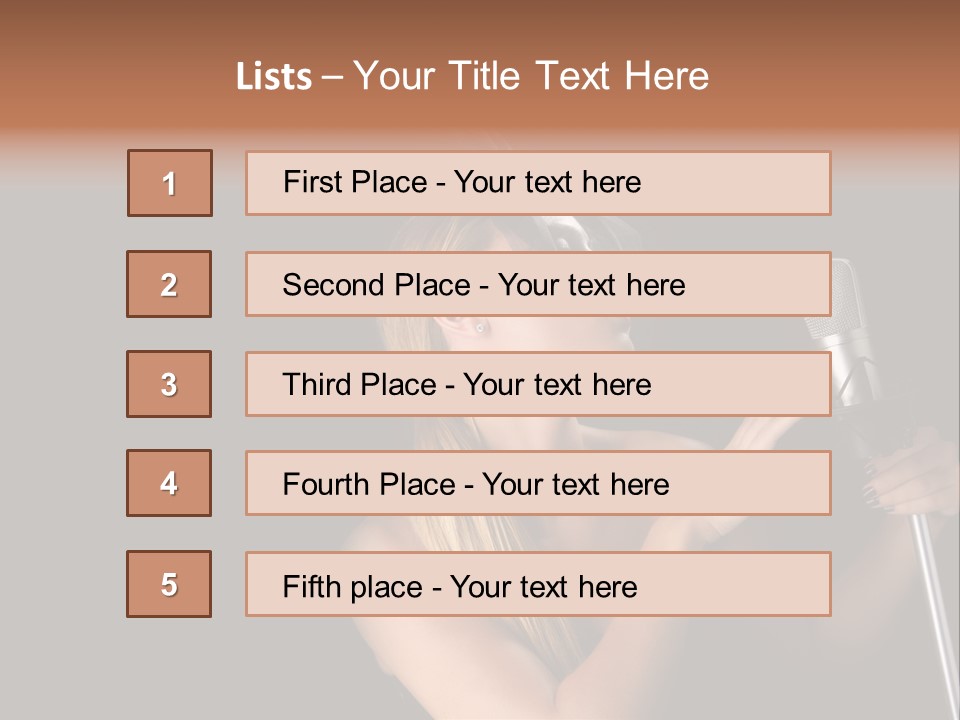 Studio Hot Audio PowerPoint Template